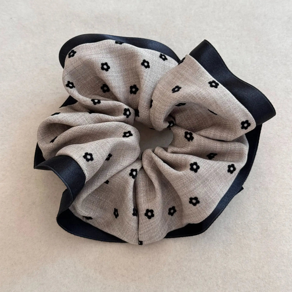 Women Scrunchies Polka Dot Elegant Ruffle Hair Ties Girls Ponytail Holder Elastic Rubber Bands Hair Style Accessories Headwear Quake khaki hd