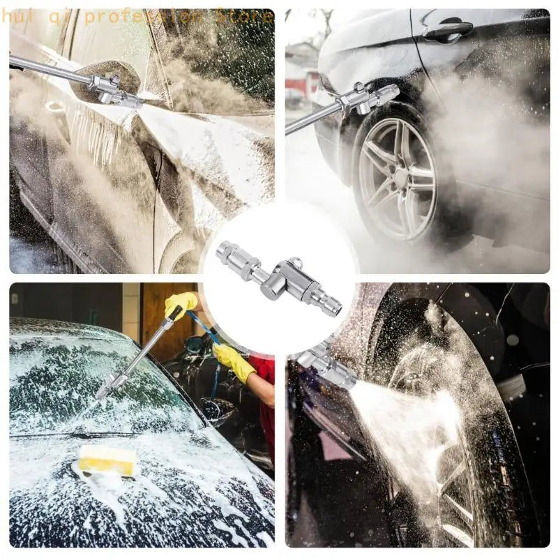 Pressure Washer Cleaning Attachment with Rotating Nozzle for Tight Spaces H8WE Quake