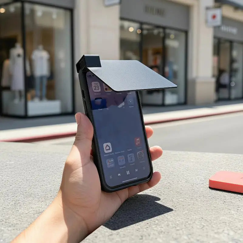1Pcs Mobile Phone Accessories Enhances Screen Visibility In Strong Light Reduce Sunlight Reflection Mobile Phone Sunshade Quake
