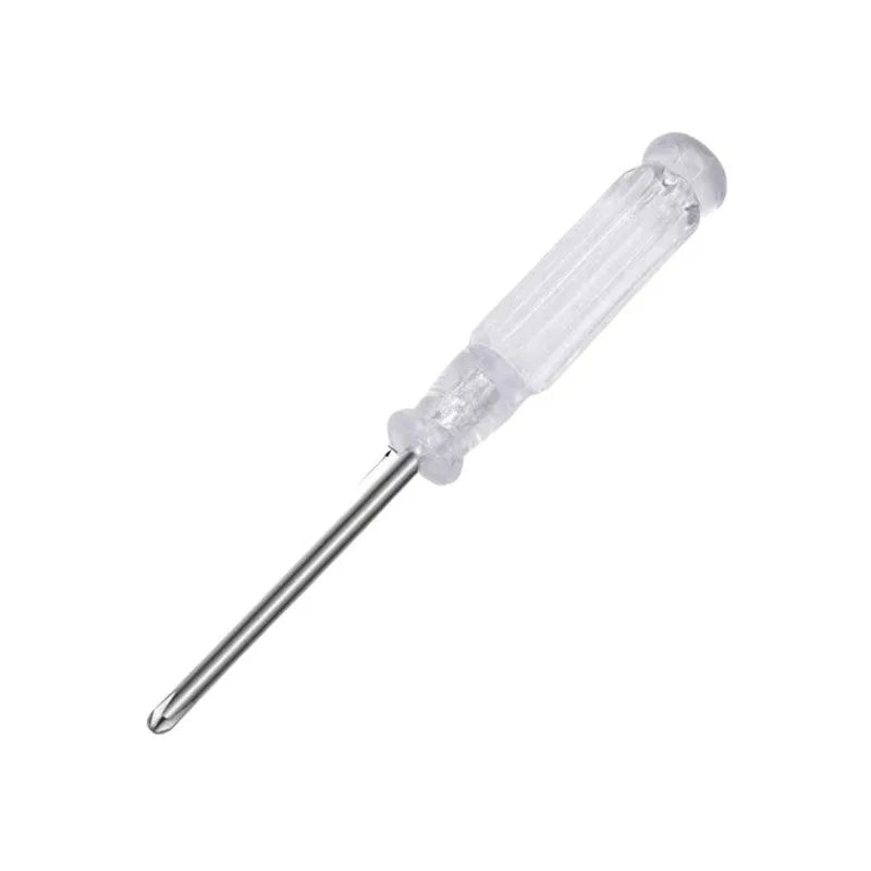 1pcs Mini Transparent Handle Screwdriver Portable Phillips Slotted Screwdriver for Home Repair DIY Hand Tool Quake