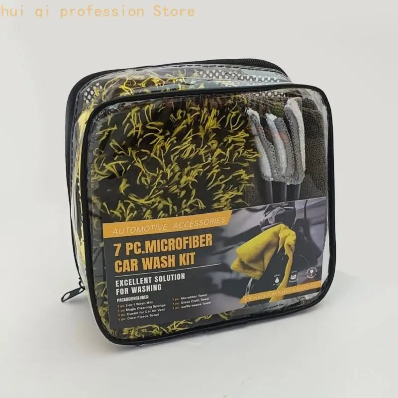 Gentle Car Cleaning with Varied Texture Microfiber Cleaning Pieces H8WE Quake