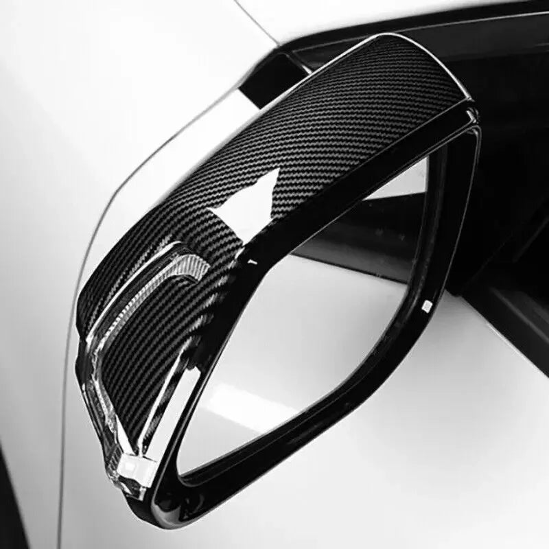 For Kia Niro 2022 2023 Car Rearview Side Mirror Cover Wing Cap Exterior Door Rear View Case Trim Sticker Frame Carbon Fiber Look Quake