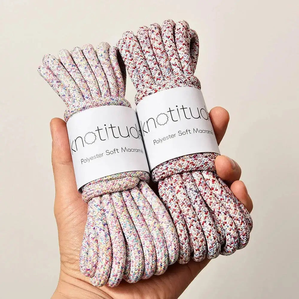 8MM 5 Meters Polyester Braid Cord Pet Leash Making Rope Outdoor Rope Thick Macrame Cord DIY Handmade Accessory Yarn Quake