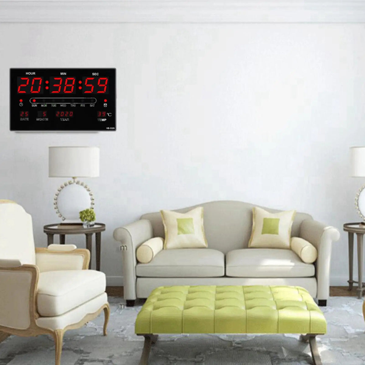 LED Digital Desk Alarm Clock Calendar Temperature Decor Housewarming Gifts Quake