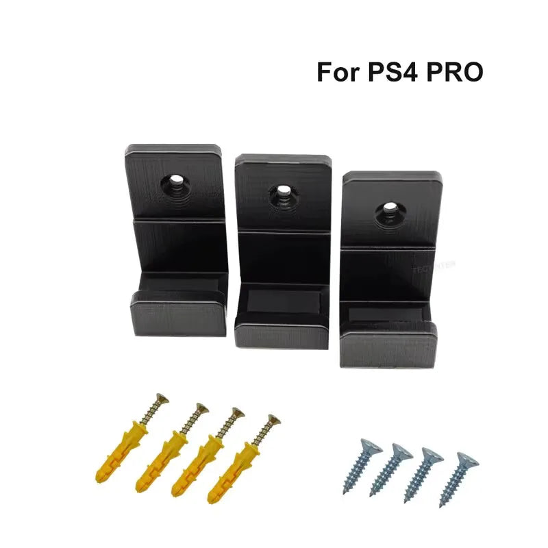 Wall Mount for PS4 SLIM PRO, Near or Behind TV, Space Saving,Customized to Perfectly Fit PS4 SLIM PRO Quake For PS4 PRO