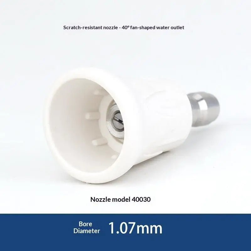 Quick Connect Stainless Steel Car Washer Sector Sprayer Nozzle Tips With Soft Rubber Sleeve High Pressure Wash Nozzles Quake A8