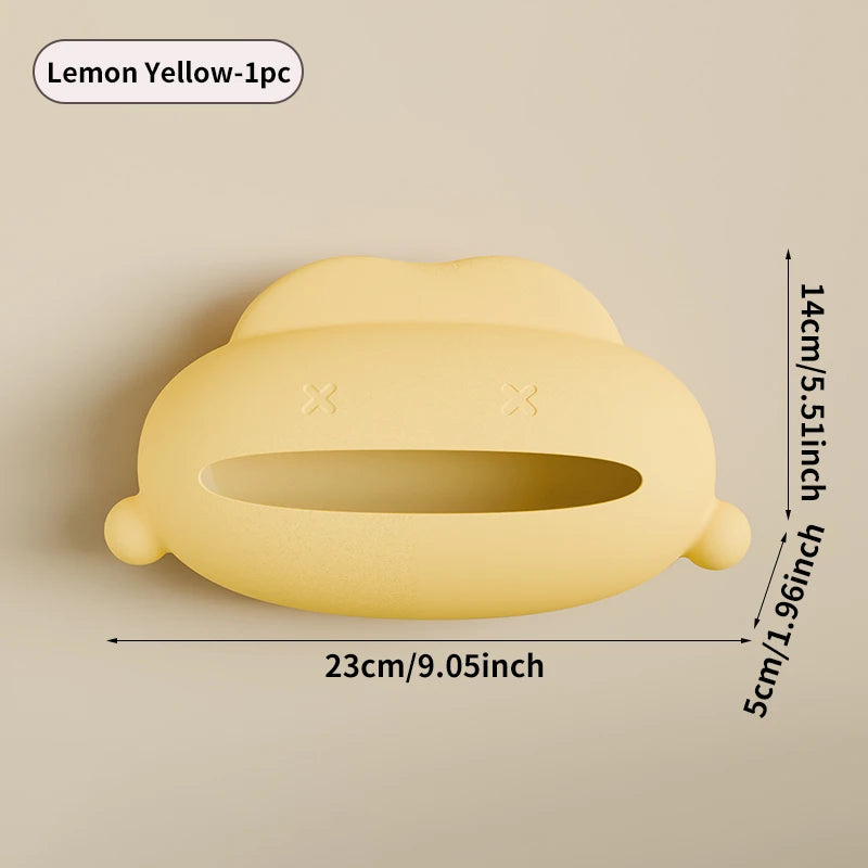 Wall - Mounted Pet Poop Bag Dispenser - Cute Design for Easy Access, Essential Pet Waste Cleaning Accessory, Pet Supplies Quake Yellow A0108C