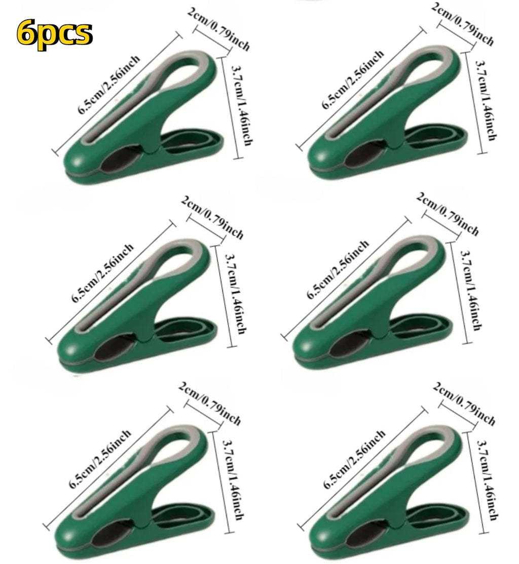 6pcs Clothes Pegs Dry Quilt Single Clothespins Household Cotton Quilt Hanger Fixed Large Windproof Clip Clothe Folder Quake green 6pcs