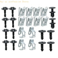 Engine Undertray Clip Hardware with Mixed Metal and ABS Parts H8WE Quake Black CN