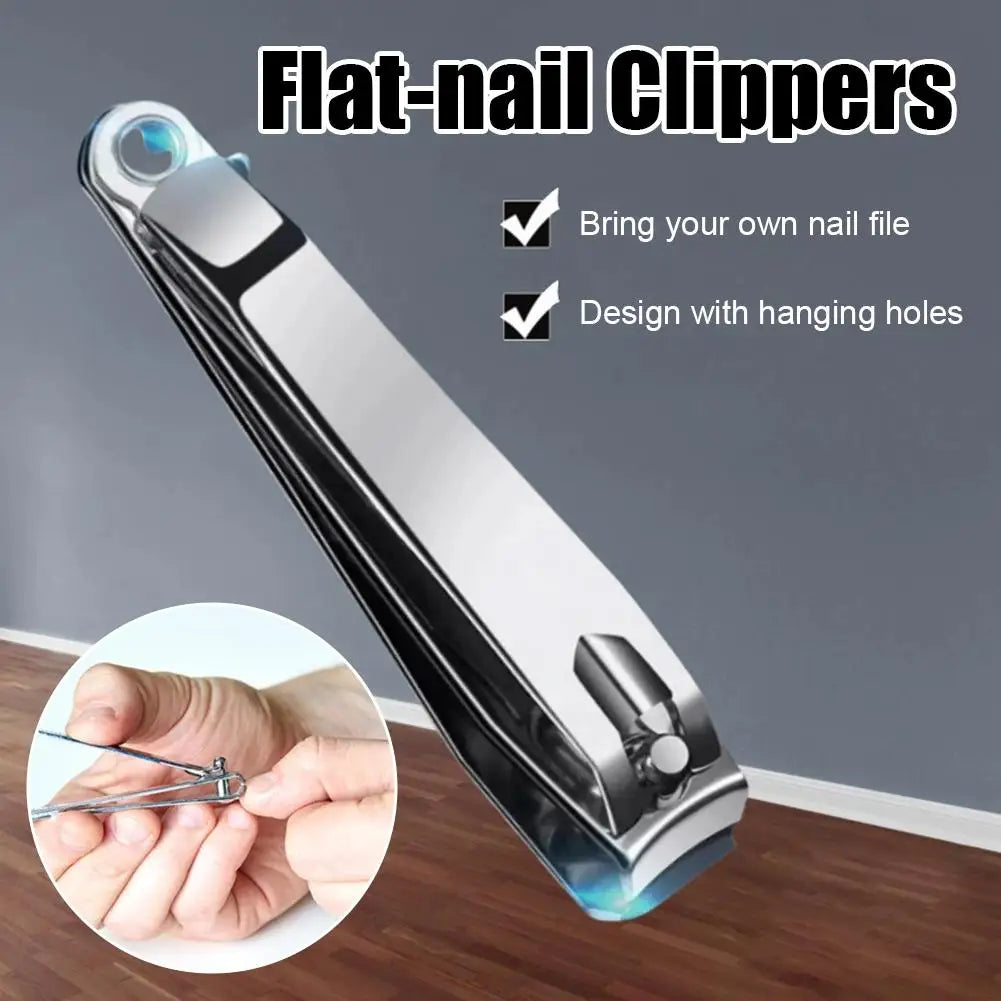 Premium Stainless Steel Nail Clipper Ultra Sharp Sturdy Fingernail & Toenail Clipper Cutter, Curved Edge Cutter Finger Nail Clip Quake