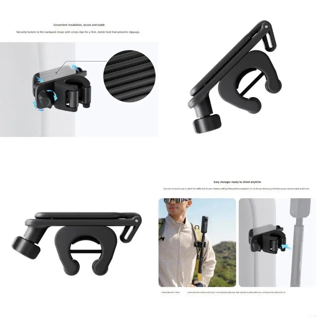 Stainless Steel Silicone Camera Mount Cameras Backpacks Straps Attachment K1KF Quake CN