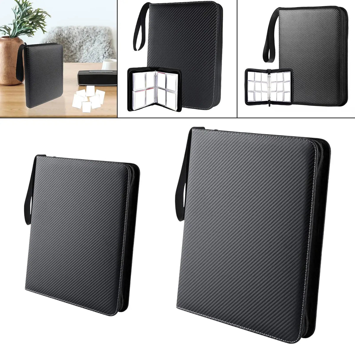 Trading Cards Album Storage Folder Binder Organizer Cards Holder Pocket Quake