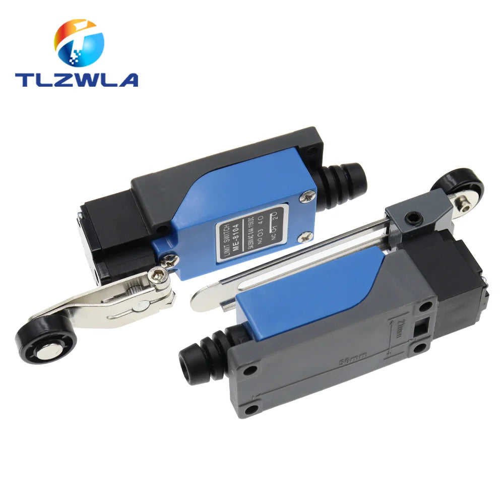 ME-8104 ME-8107 ME-8108 ME-8111 ME-8112 ME-8166 -8169 Limit Switch Rotary Adjustable Roller Lever Arm Travel Switch AC250V NO NC Quake