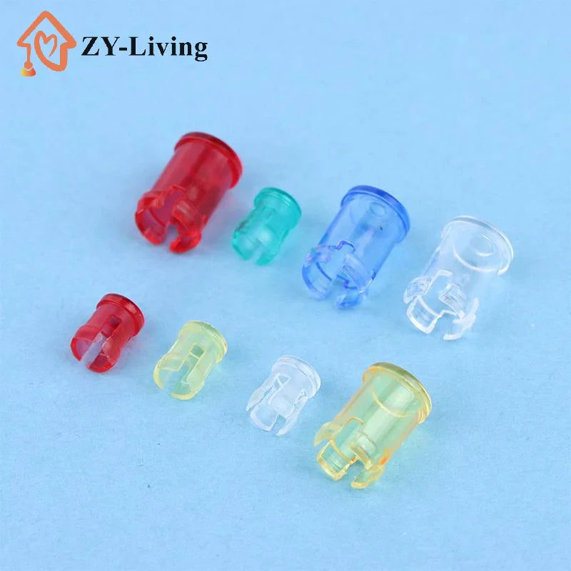 20Pcs/lot 3MM 5MM LED Light Emitting Diode Lampshade Light Guide Light Guide Cap Protective Cover Led Transparent Lamp Caps Quake