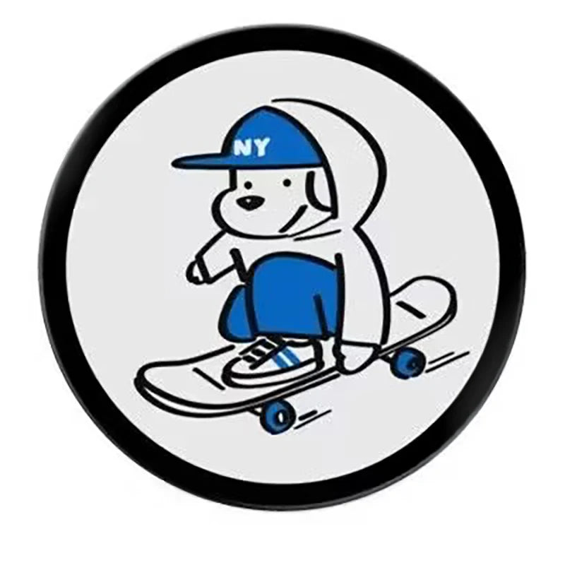 Surfboard Skateboard Dog Magnetic Phone Grip Card Holder Stand for IPhone 13 14 15 16 17 18 Pro Max Case Quake folding stand