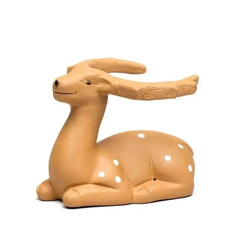 Zisha Tea Pet Plum Blossom Deer Tea Strainer Ornament Animal Tea Strainer Tea Holder Tea Accessories Table Quake Deer Tea Strainer