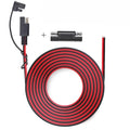 12AWG SAE to Cigarette Lighter Extension Cable Quick Connect Wire Harness with Reverse Adapter for Car RV Motorcycle Battery Quake Type5 CL to wire 7M
