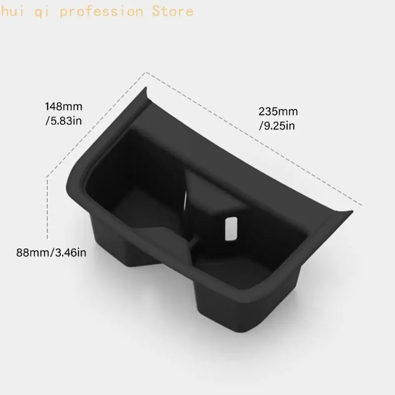Flexible Rear Armrest Cup Insert for 2027 Rear Console, Black Liner H8WE Quake