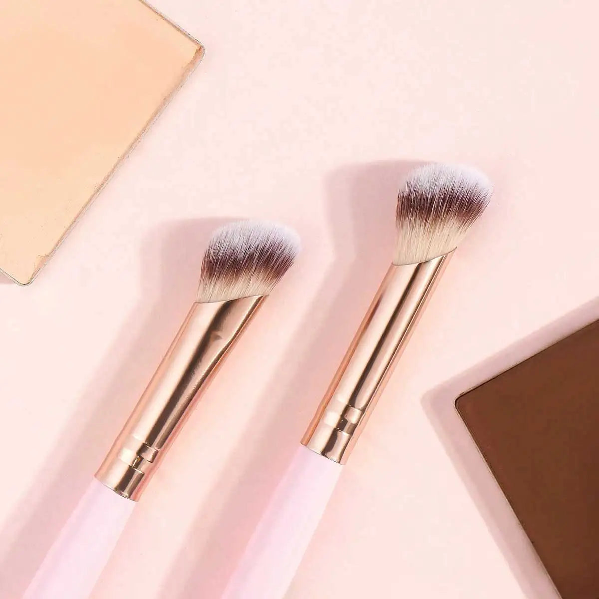 4pcs Basic Makeup Brushes Set With Box Dual-ended Foundations Powder Blush Details for Eyeshadow Brushes Beginner Travel Quake