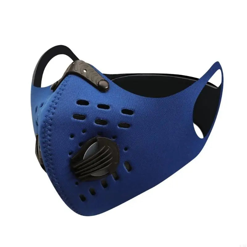 Filters Reusable Antidust Unisex Mouth Face Filter Breathable Earloop Smokes Pollen for Outdoor Cycling,Sport K1KF Quake Blue China Mainland