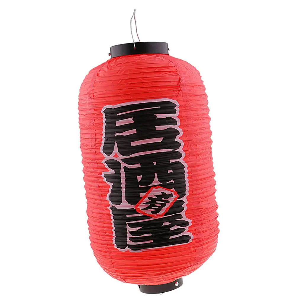 Outdoor Advertising Lantern Traditional Japanese Hanging Chochin PVC Lampshade for Festive Restaurant Use Quake E