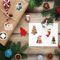 50 Sheets User Friendly Removable Christmas Sticker Waterproof PVC Texture Decorative Labels for Kids Home Classroom K1KF Quake China Mainland