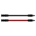 Solar Extension Cable Set with Flat 2-Wire Cable, 42 Connector Wire for Roof Array Wiring and Outdoor Link Use Daily K1KF Quake 10AWG CN