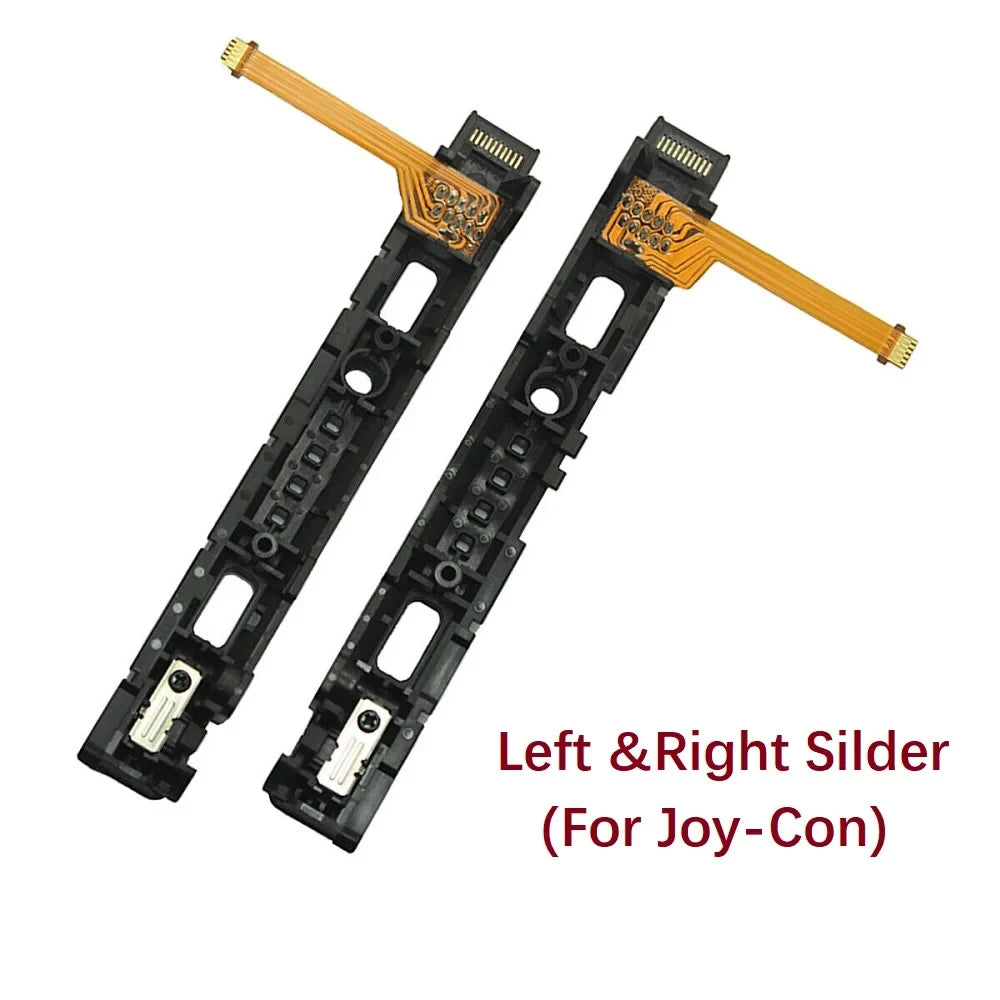 Left & Right Joycon Slide Rail w/Sensor Flex Cable Compatible with Switch & Switch OLED Joy-con Controller Slider Rail Quake