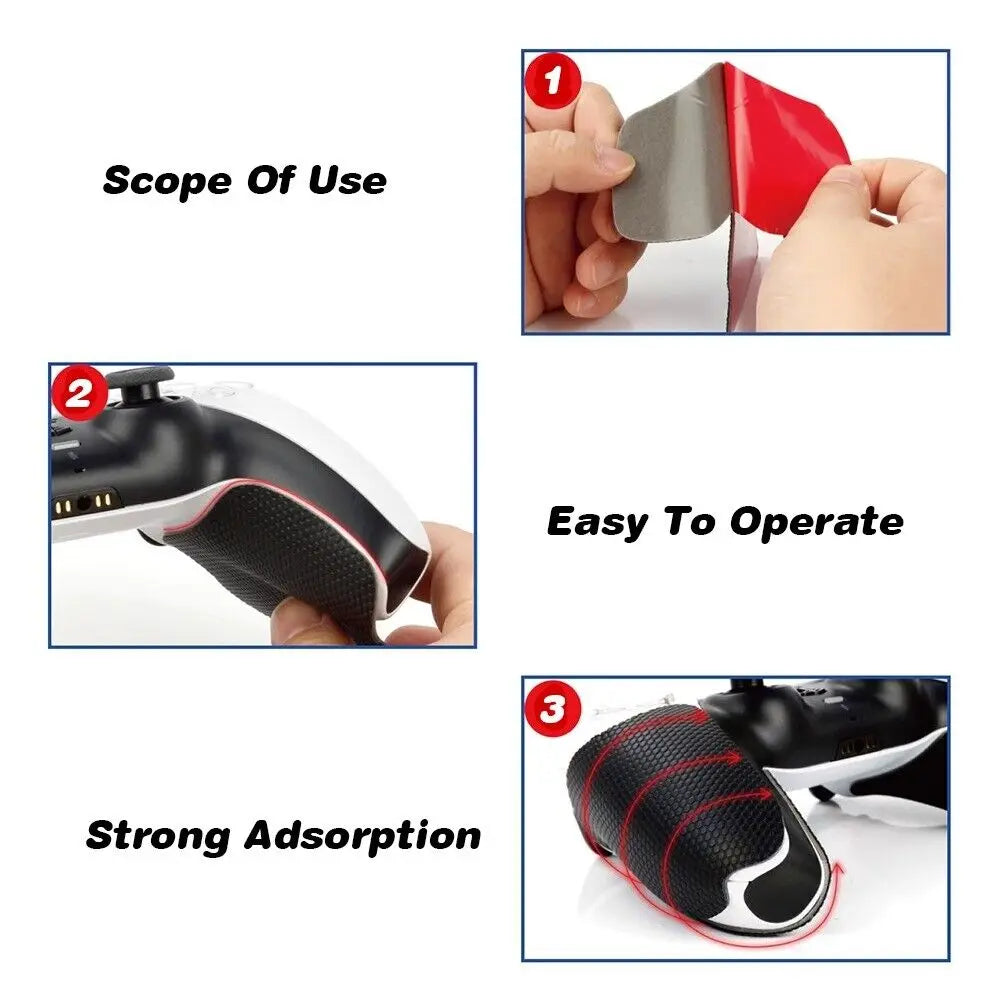 PlayVital Anti-Slip Silicone Controller Grip Tape for PS5 Controller Quake