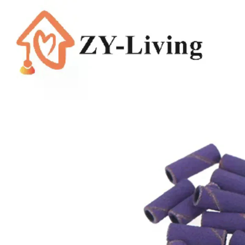 50PCS Tapered Nail Sanding Bands With Metal Mandrel, Purple 240 Fine Grit Sanding Bands For Nail Drill Manicure Quake