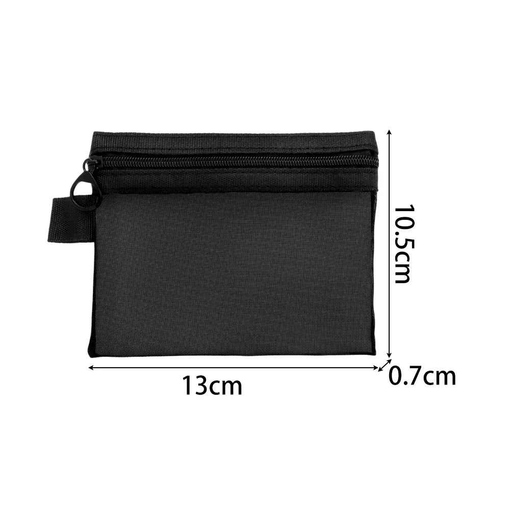 12/1PCS Black Mesh Cosmetic Bag Large Capacity Transparent Makeup Bag Portable Travel Toiletry Organizer Lipstick Storage Pouch Quake S 12PCS