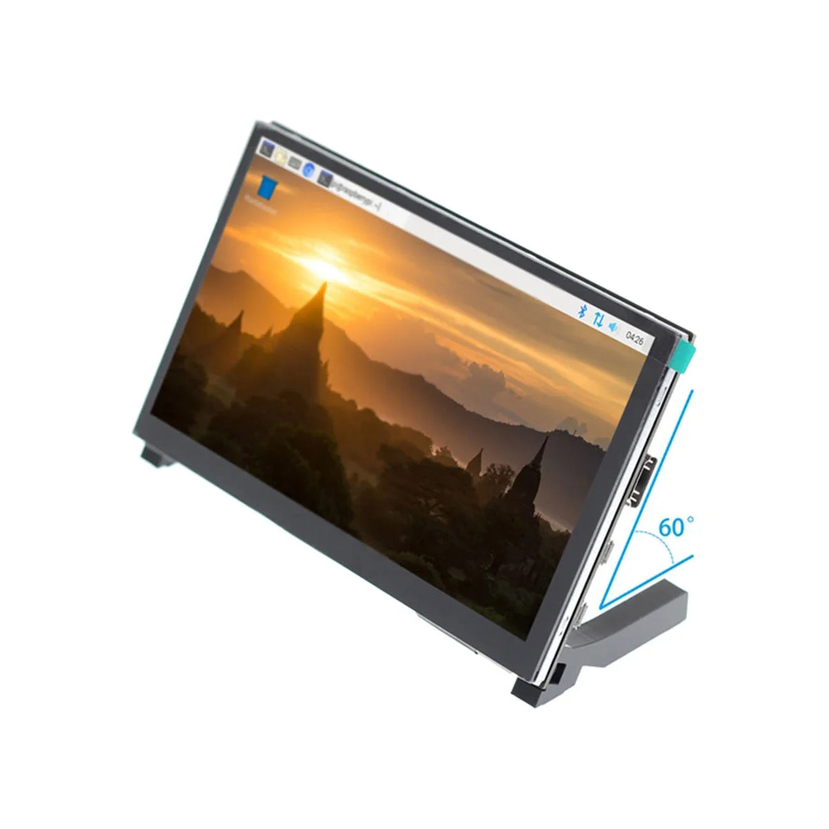 LCD IPS Touch Screen 7 Inch Full View for Raspberry Pi HD HDMI Display Capacitive Monitor 5-Point Touch Control Quake