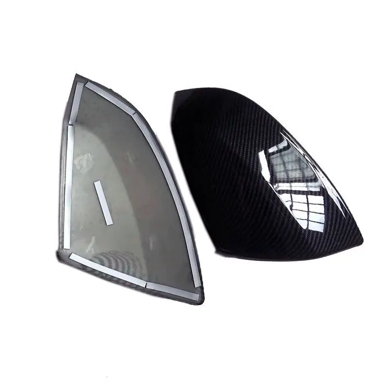 For Audi Q7 2016-2021 Q5 2019-2021 Car Rearview Replacement Side Mirror Cover Sticker Wing Cap Exterior Case Trim Carbon Silver Quake