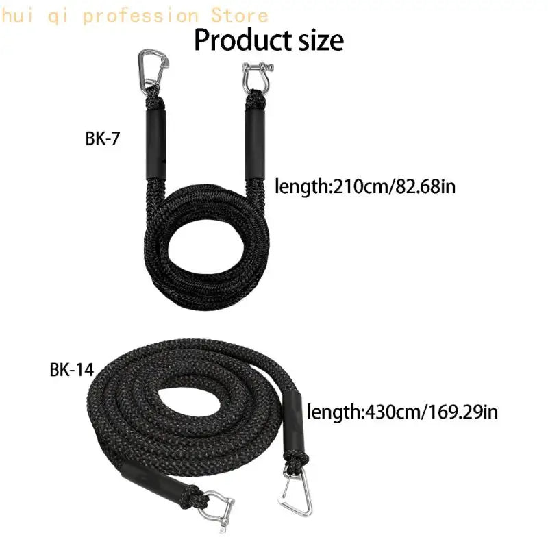 Near-Shore Mooring Rope with Beach Stake and Clip Ends Tie-Up Rope for Boats H8WE Quake