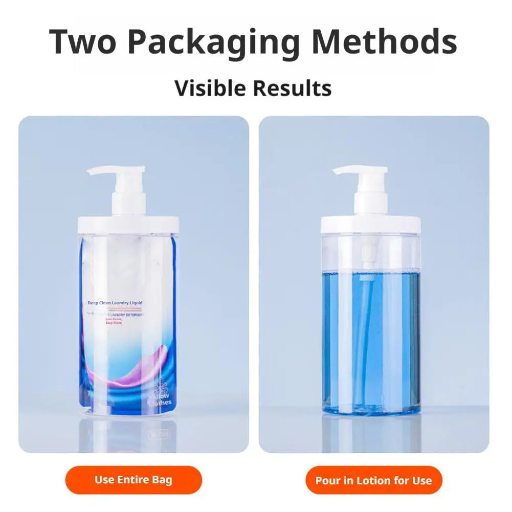 500/1000ml Large Capacity Plastic Pump Bottle Dispenser Refillable Bottle Wide Mouth Shower Container Soap Dispenser Bottle Quake