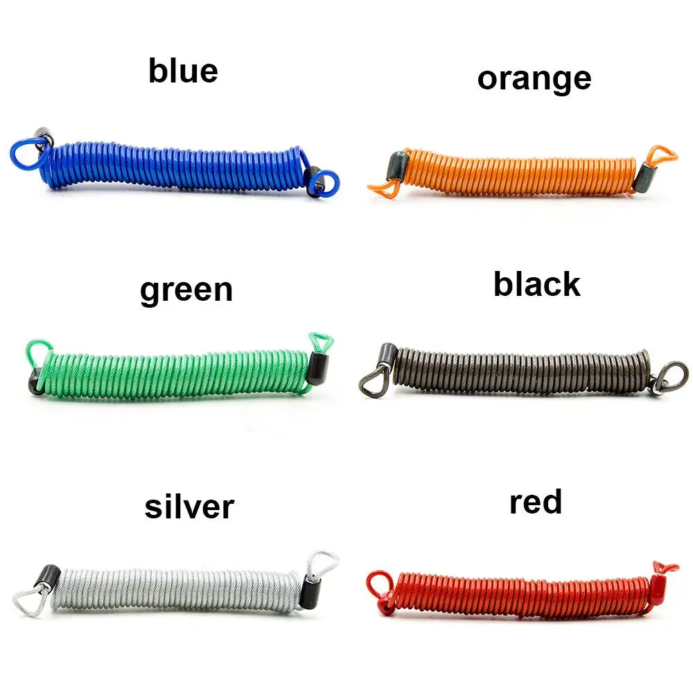 2.5m Safety Disc Brake Anti-theft Security Reminder Motorcycle Alarm Bold Spring Cable Helmet Wire Bicycle Lock Rope Quake