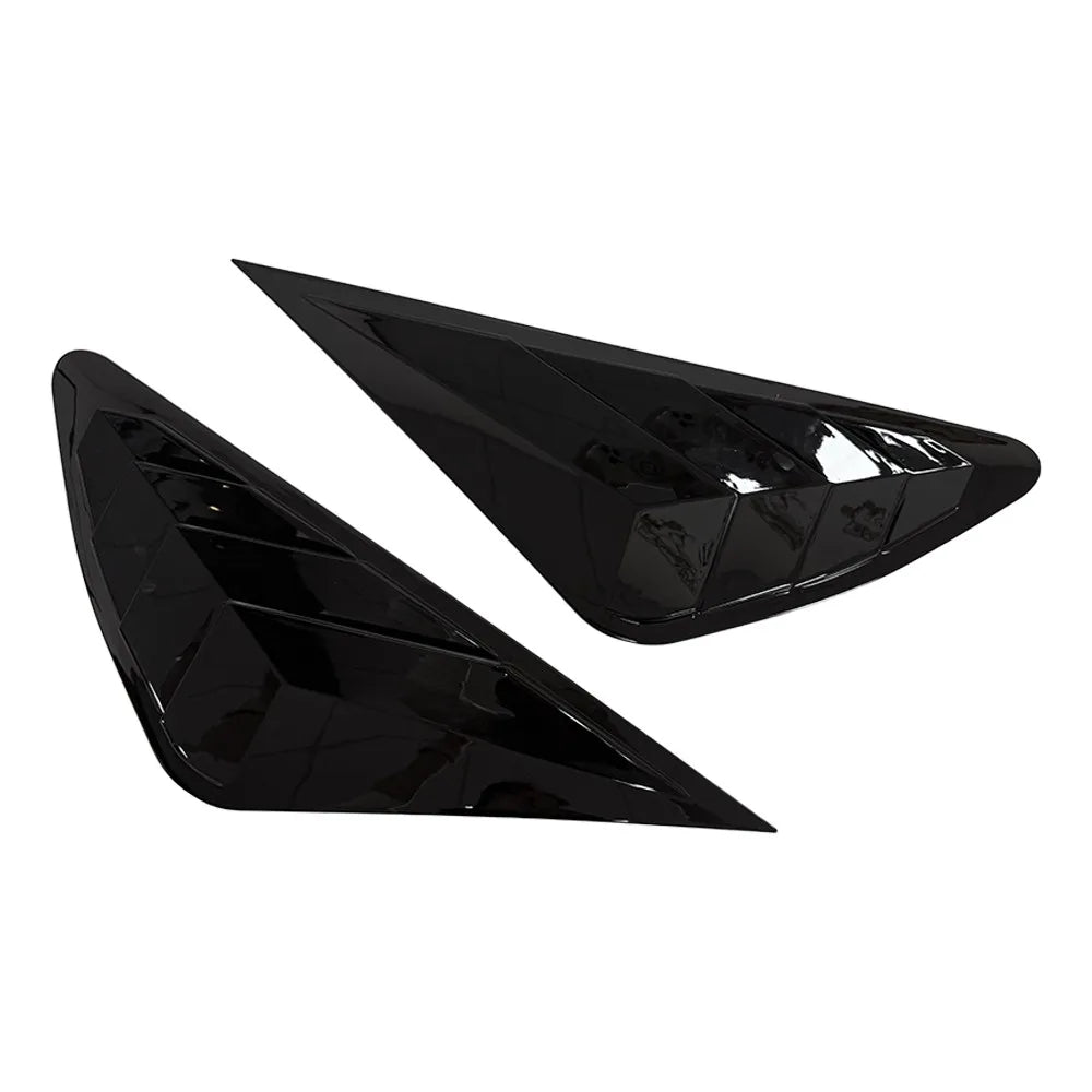 For Lexus RX270 RX350 RX450 2009-2014 Car Rear Louver Window Side Shutter Cover Trim Sticker Vent Scoop ABS Carbon Accessories Quake