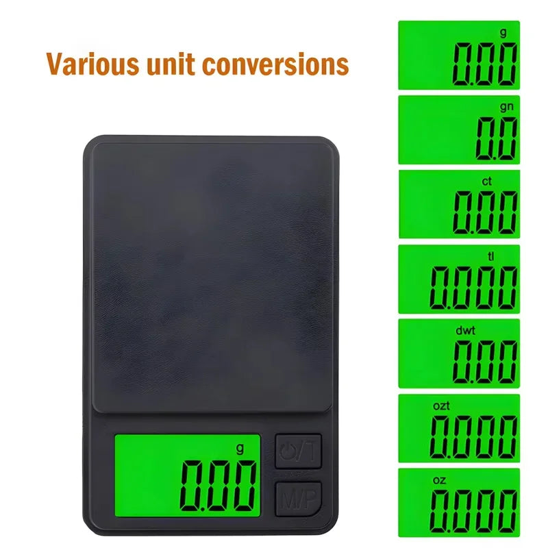 500/1000 .01g Precision Pocket Scale Digital Gram Food Jewelry Ounces/Grains Scale Digital Pocket Scale Mini Scale Tiny Scale Quake