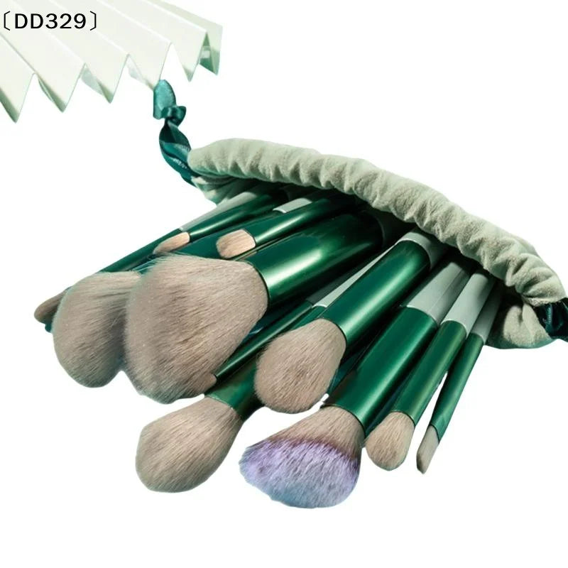 13Pcs Makeup Brush Set Full Function Cosmetic Brushes With Portable Storage Bag For Travel Daily Beauty Makeup〔DD329〕 Quake