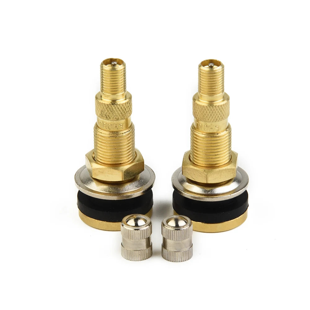 For Vehicle Tractor Tire Valve Stem Pack TR618A 16mm 2PCS/Set Air Liquid Tubeless Copper Quality Practical For Quake