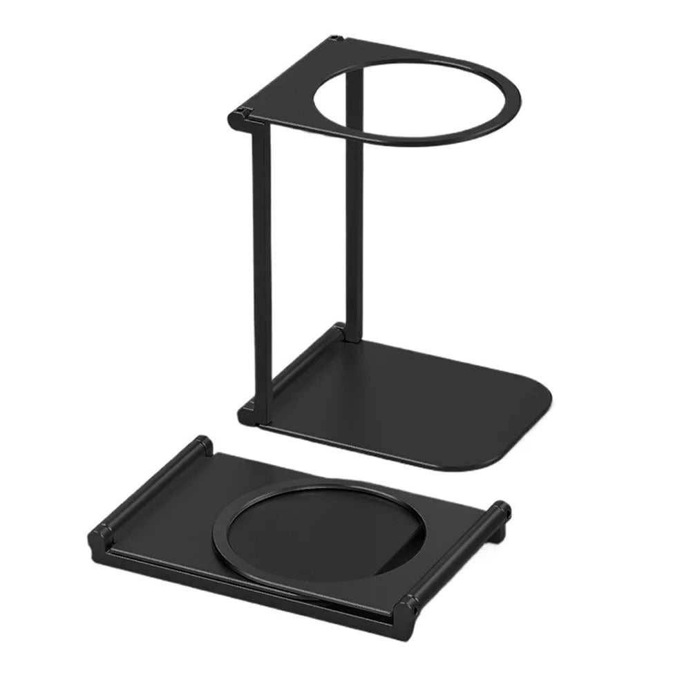 Hot Foldable Coffee Machine Stand Aluminum Alloy Portable Drip Filter Holder Sturdy Durable Espresso Machine Accessories Quake Black
