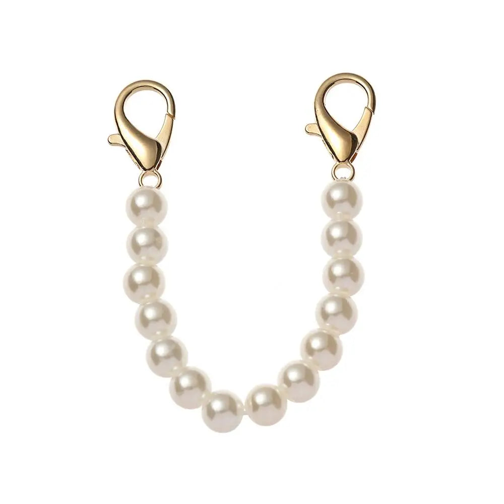 High Quality Pearl Belt Accessories Pearl Strap DIY purse Replacement Long Beaded Chain Bags Handbag Handles Quake 15cm