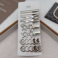 Sliver Metal Hair Clips Women Girls Y2K Duckbill Hairpin Personality Bangs Side Headwear Barrettes Hairclip Styling Accessories Quake A
