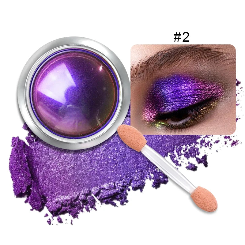 High-Pigmented MultiChrome Eyeshadow Powder MultiChrome Shifting Pigments Duochrome Chameleon Eyeshadow Infinite Chrome Powder Quake 02