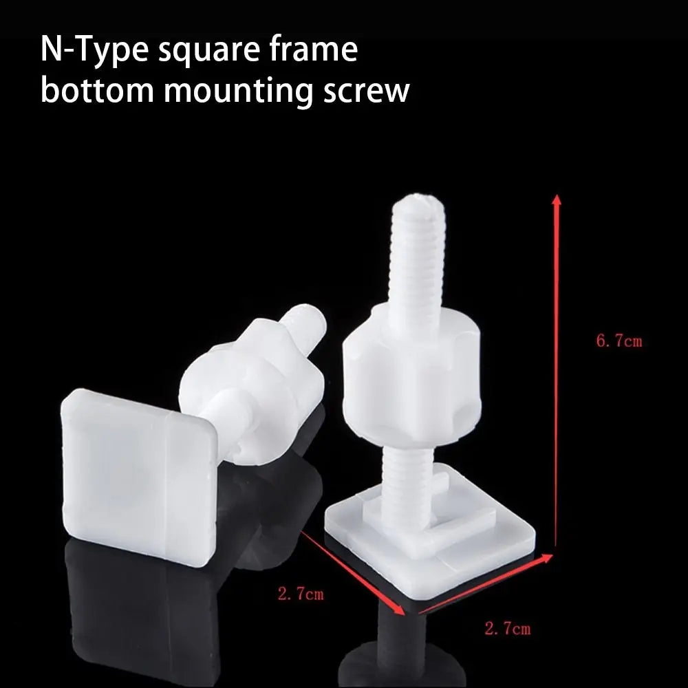 1Pair Seat Cover Plate Replacement Toilet Seat Repair Screws Bathroom Accessories Universal Lid Hinge Repair Bolts Seat Fittings Quake 13