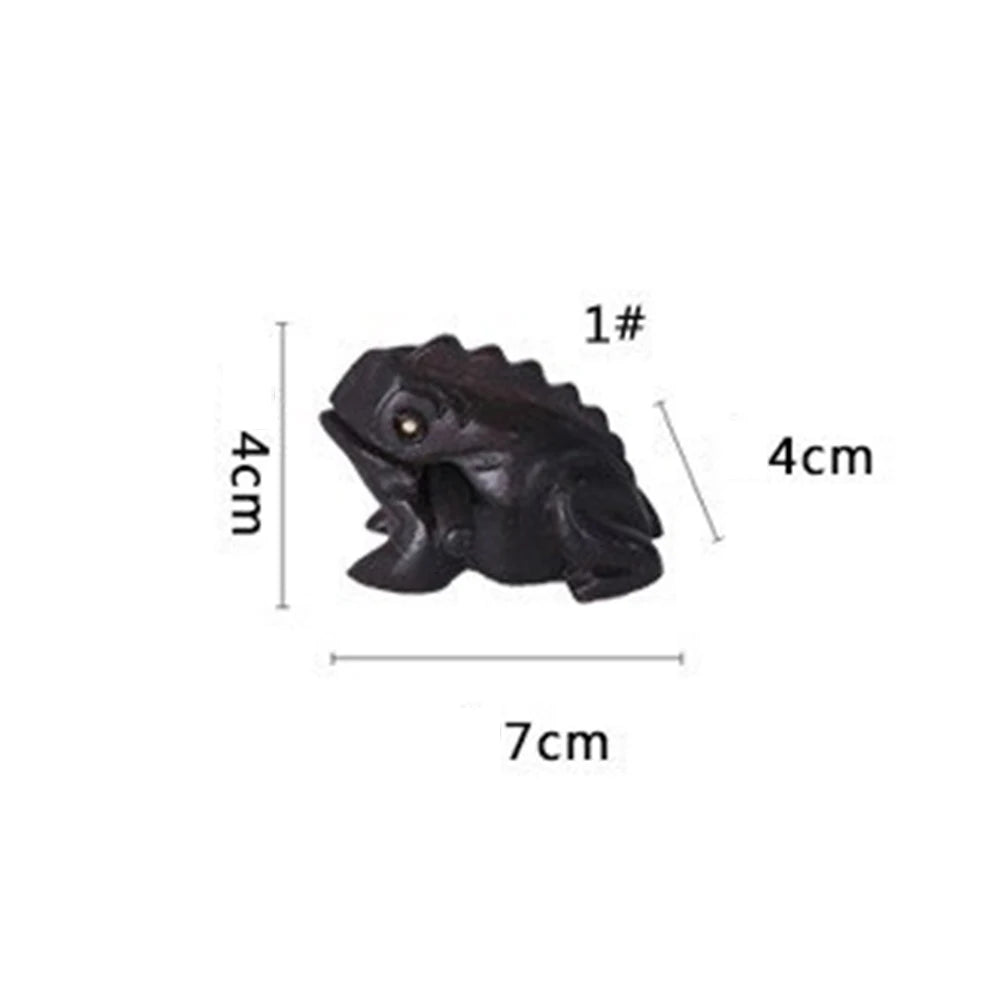 1pc Wooden Frog Guiro Rasp,Handcrafted Wooden Frog Musical Instrument,African Wooden Frog Rasp Musical Instrument for Adults Quake black 7x4x4cm