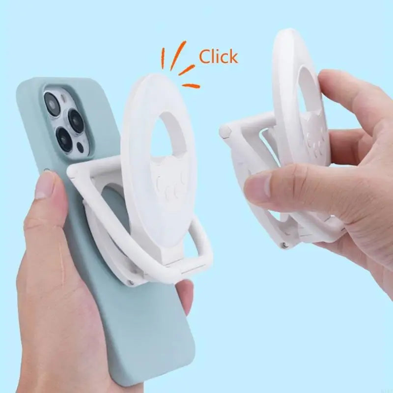 Phone Light with Kickstand for Phone 16 15 14 13 Rechargeable Selfie Vlog Live Streaming Rings Light Foldable K1KF Quake