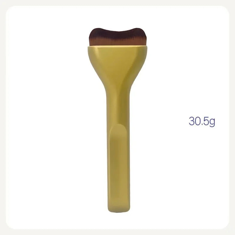 New 2Pcs Professional Foundation Makeup Brushes Soft Dense Hair for Blending Liquid, Cream Flawless Powder Makeup Beauty Tools Quake 1Pcs Golden
