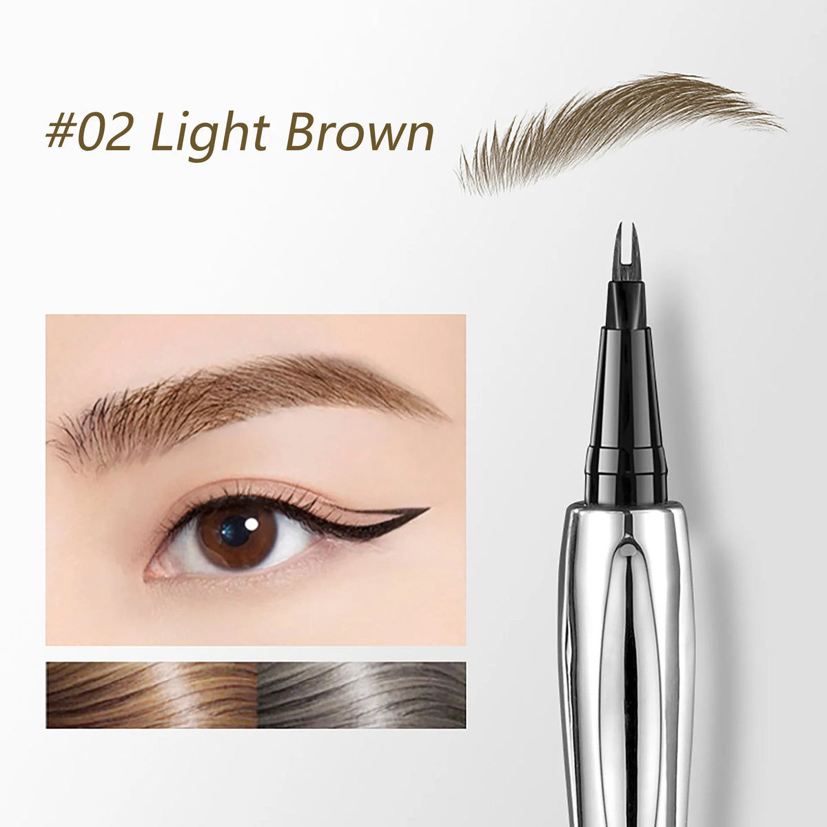 Misiou Beauty Waterproof Tattoo Brow Tint Semi-Permanent Eyebrow Color with Stencils Easy Apply Long-Lasting up to 3 Days Quake 02