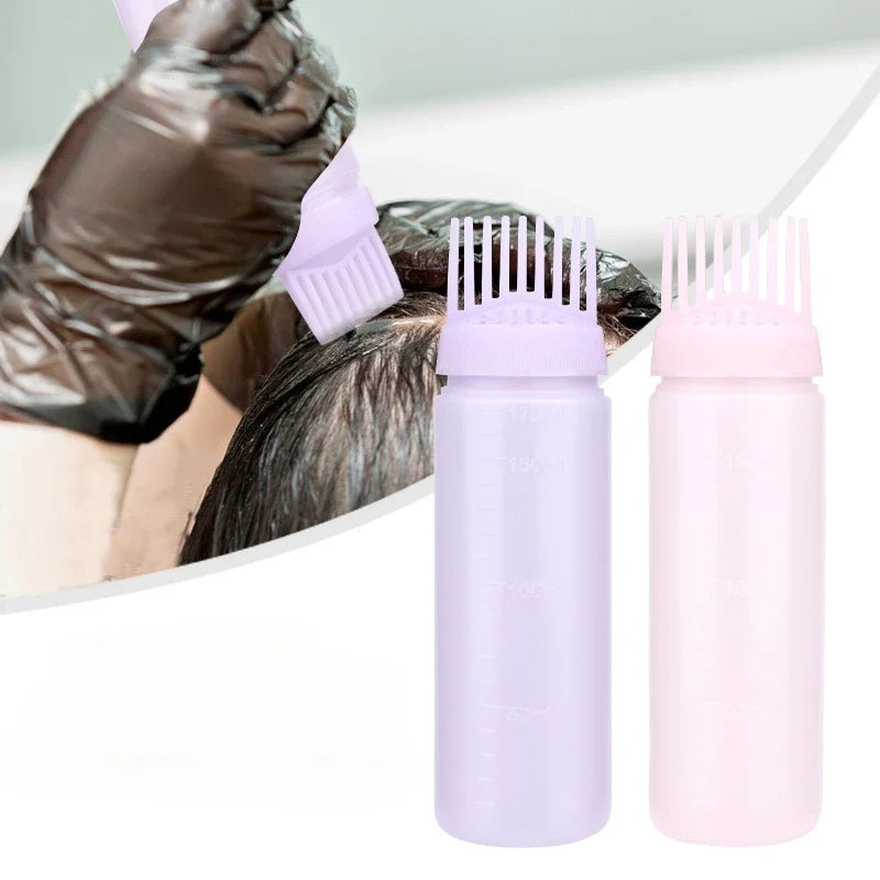 Empty Hair Dye Bottle with Applicator Brush Bottles Dyeing Shampoo Bottle Oil Comb Hair Tools Styling Tool Hair Coloring Bottles Quake